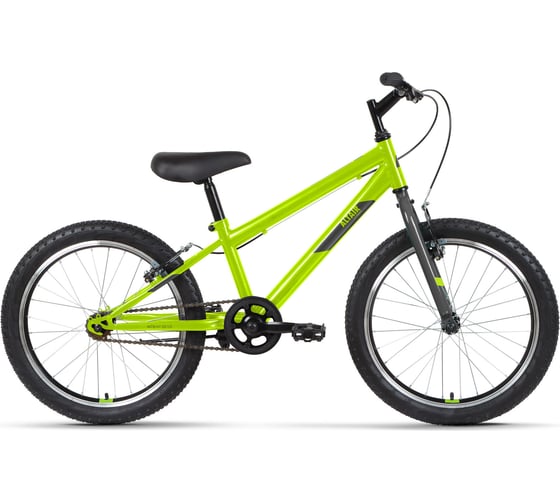 Велосипед ALTAIR MTB HT 20 1.0 2022г, ярко-зеленый/серый IBK22AL20078 1