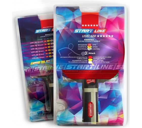 Ракетка для настольного тенниса Start Line Level 600 прямая 12705
