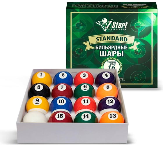 Шары для бильярда Start Line Start Billiards Standard 57.2 мм 797405