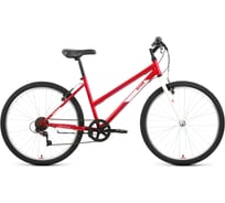 Велосипед ALTAIR MTB HT 26 low, 2022г, рост 15, красный/белый RBK22AL26120