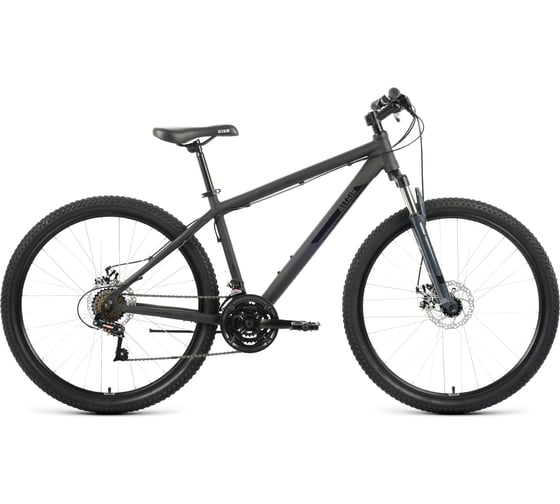 Велосипед ALTAIR AL 27.5 D, 2022г, рост 19, черный матовый/черный RBK22AL27236