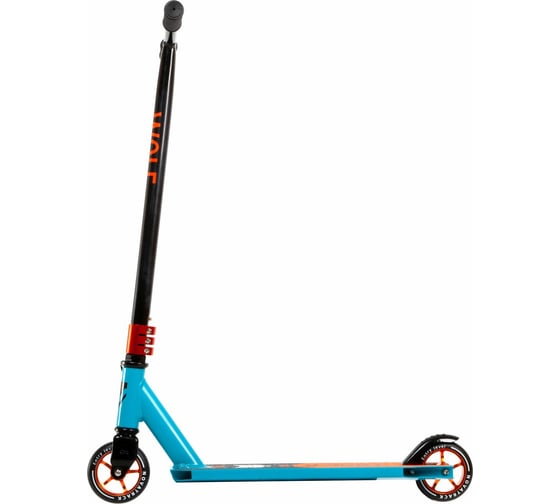 Самокат для детей NOVATRACK WOLF EL, PU колеса с алюмин.ободом NOVATRACK 110A.WOLF.BBL21
