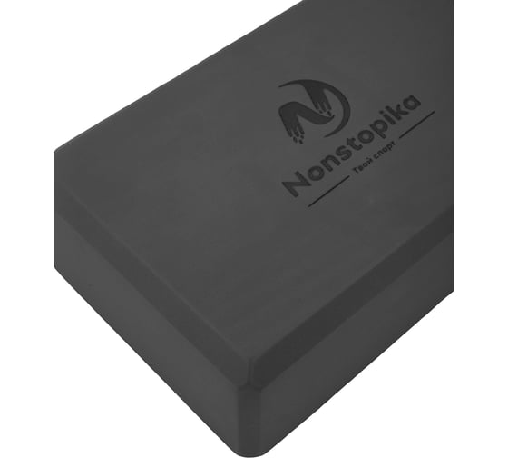 Блок для йоги ZDK черный, 2шт, 23x15x10см, 200г ZDKblock10/black