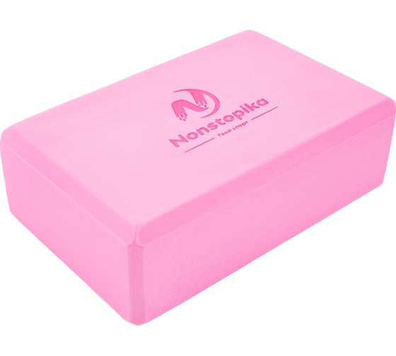 Блок для йоги ZDK розовый, 2шт, 23x15x10см, 200г ZDKblock10/pink