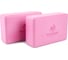 Блок для йоги ZDK розовый, 2шт, 23x15x10см, 200г ZDKblock10/pink 2
