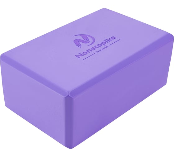 Блок для йоги ZDK фиолетовый, 2шт, 23x15x10см, 200г ZDKblock10/violet
