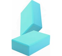 Блок для йоги ZDK бирюзовый, 2шт, 23x15x8см, 180г ZDKblock7.5/turquoise