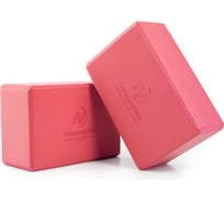Блок для йоги ZDK красный, 2 шт, 23x15x10см, 200г ZDK_2Block200/Red