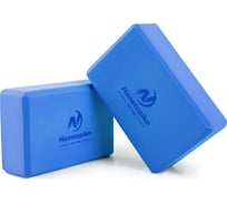 Блок для йоги ZDK голубой, 2шт, 23x15x8см, 180г ZDKblock7.5/blue