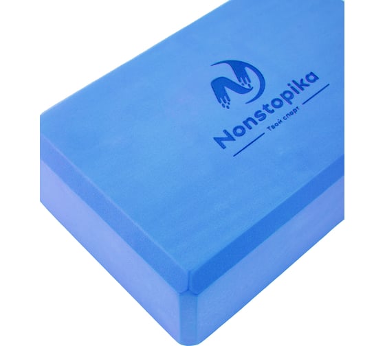Блок для йоги ZDK голубой, 2шт, 23x15x8см, 180г ZDKblock7.5/blue