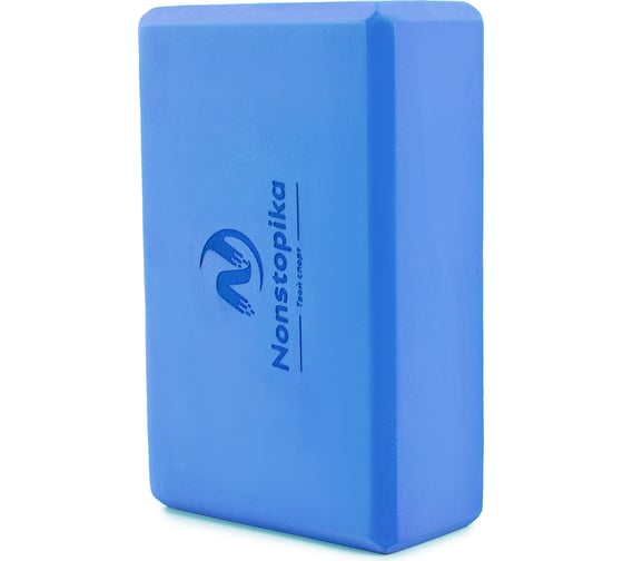 Блок для йоги ZDK голубой, 2шт, 23x15x8см, 180г ZDKblock7.5/blue