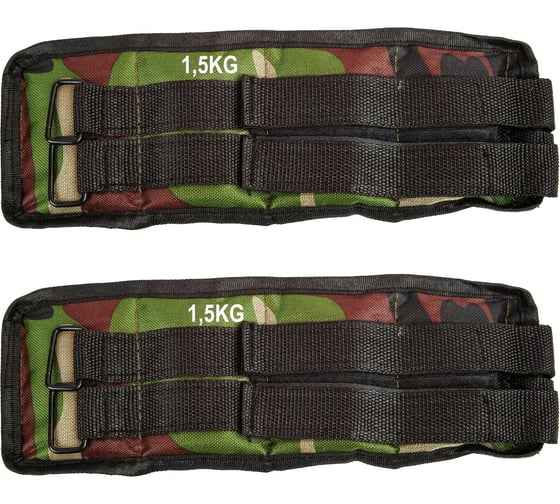 Утяжелители на ноги ZDK песок, 3кг, 2x1.5кг Cliff3/зеленыйн