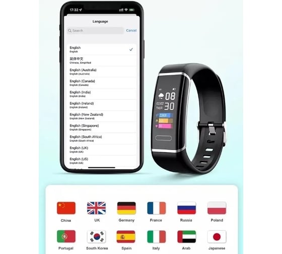 Фитнес браслет ZDK Active черный ZDK CT6