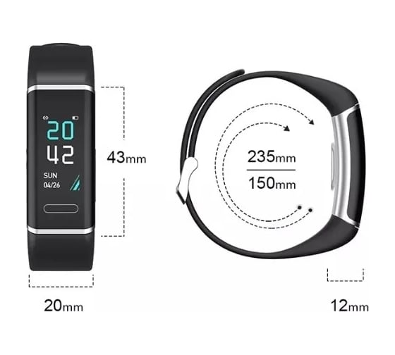 Фитнес браслет ZDK Active черный ZDK CT6