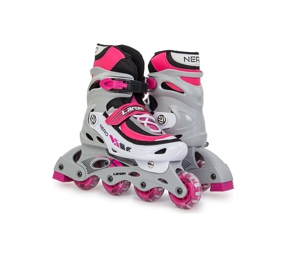Раздвижные ролики Larsen Nero Pink розовые, размер S/31-34 4690222135688