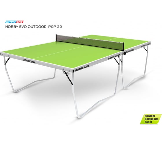 Теннисный стол Start Line Hobby Evo Outdoor с сеткой, с инновационной столешницей 6016-7
