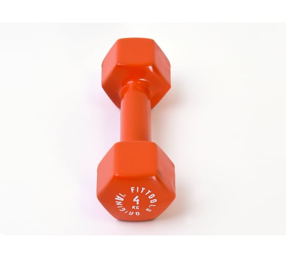 Гантель в виниловой оболочке Original FitTools 4 кг FT-VWB-4