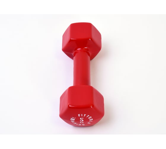 Гантель в виниловой оболочке Original FitTools 5 кг FT-VWB-5