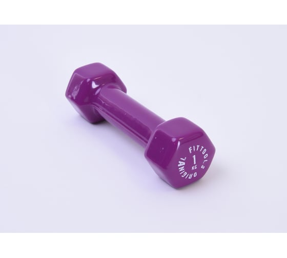 Гантель в виниловой оболочке Original FitTools 1 кг FT-VWB-1