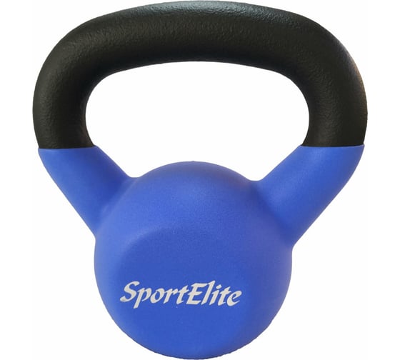 Чугунная гиря с виниловым покрытием SportElite 8 кг, матовая ES-0287