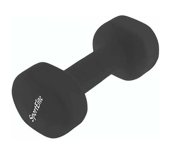 Неопреновая гантель SportElite 4 кг, антрацит ES-0394