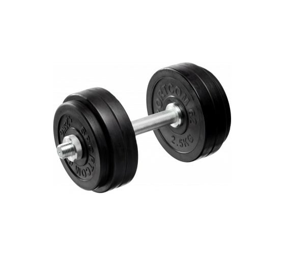 Обрезиненная сборная гантель SportElite 9.5 кг ES-0668 1