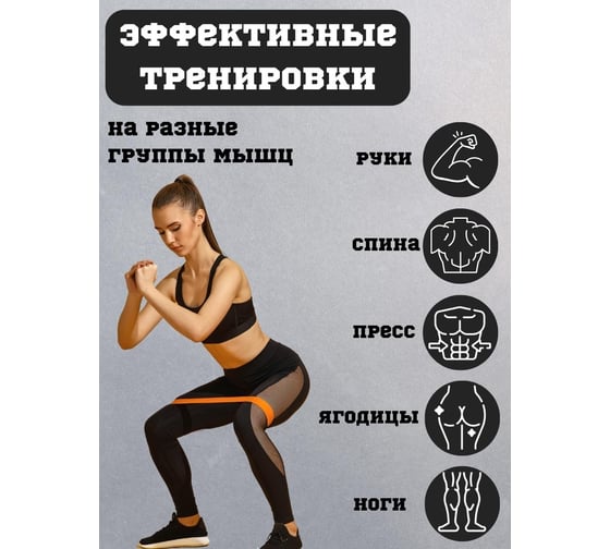 Эластичная эспандер-петля SportElite HEAVY 1734SE