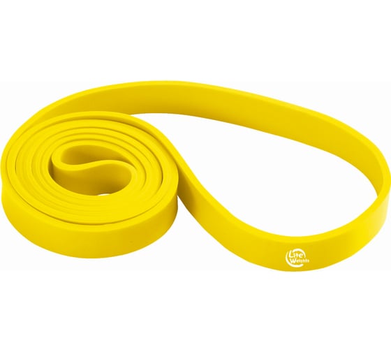 Тренировочная многофункциональная петля Lite Weights 208х1.7х0.45 см, 20 кг, желтая 0820LW