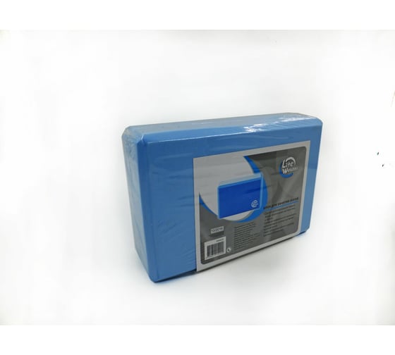 Блок для занятий йогой Lite Weights голубой 5494LW