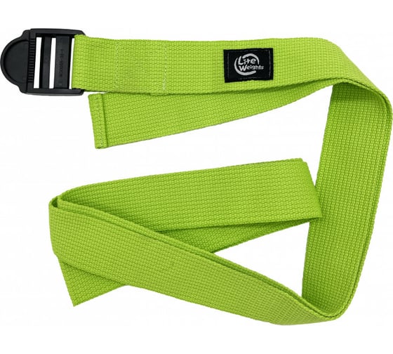 Набор для йоги и пилатеса Lite Weights блок, ремешок, серый/салатовый 5490LW