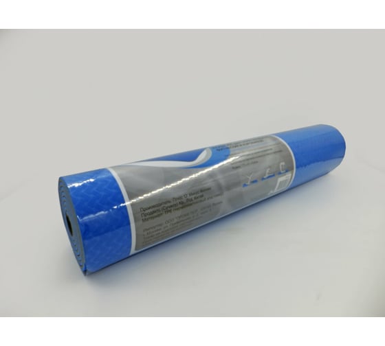 Коврик для йоги и фитнеса Lite Weights 173х61х0.6 см, синий/антрацит 5460LW