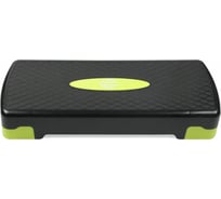 2-х уровневая степ-платформа Lite Weights 67х27х15 см, черный/салатовый 1815LW