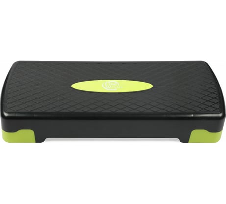 2-х уровневая степ-платформа Lite Weights 67х27х15 см, черный/салатовый 1815LW
