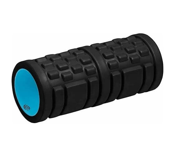 Массажный ролик Lite Weights 33х14 см, черный/голубой 6500LW