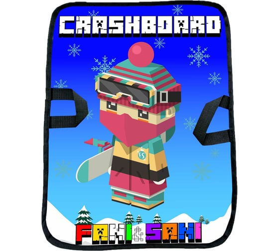 Ледянка-прямоугольник Fani&Sani CRASHBOARD BOY принт, 60x45 см 84310