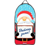 Двухместная ледянка-прямоугольник Fani&Sani Дед Мороз, принт, 90x45 см 84094