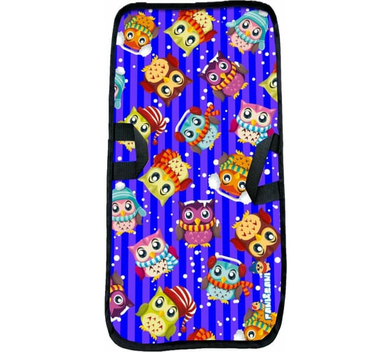 Двухместная ледянка-прямоугольник Fani&Sani Совы 90x45 см 84099 1