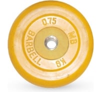 Диск обрезиненный Barbell d 26 мм, цветной, 0.75 кг 1545