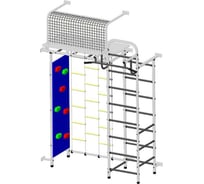 ДСК Пионер 10ЛМ со скалодромом, бело/серый СГ000002554