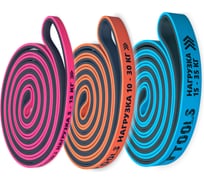 Набор из трех двуцветных эспандеров Original FitTools 208 см FT-80-SET