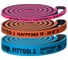 Набор из трех двуцветных эспандеров Original FitTools 208 см FT-80-SET 3