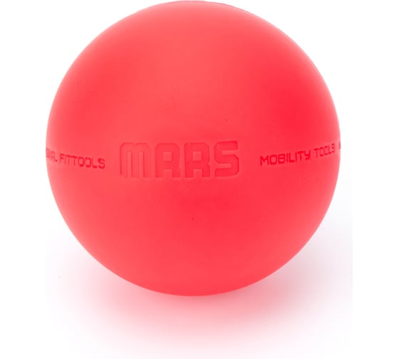 Мяч для миофасциального релиза Original FitTools 9 см, одинарный, красный FT-MARS-RED