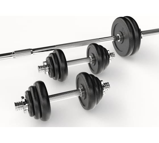 Набор гантелей и штанга в кейсе UNIXFIT 50 kg DBKITU50