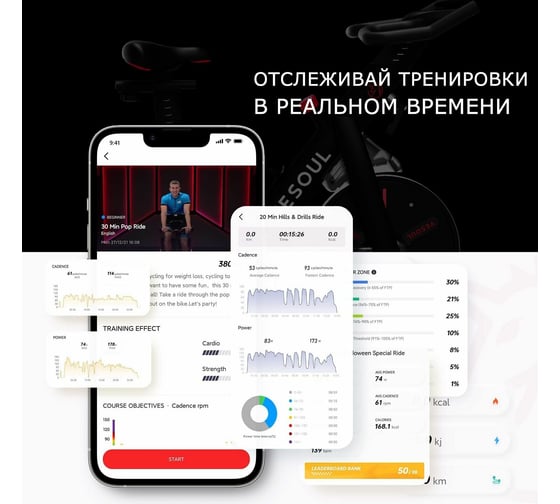 Велотренажер DFC Yesoul BM1-W
