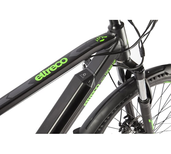 Велогибрид Eltreco Ultra Trend черно-зеленый 2498 023314-2498
