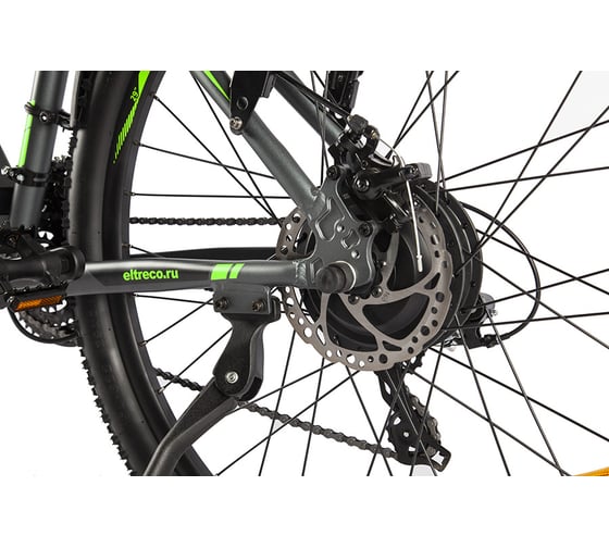 Велогибрид Eltreco Ultra MAX серо-зеленый 023318-2507