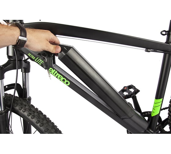 Велогибрид Eltreco Ultra MAX PRO черно-зеленый 023319-2509