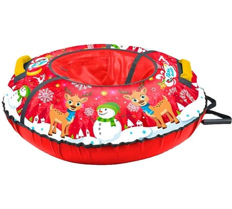 Надувная ватрушка (тюбинг) с автокамерой, 70 см, "Зимний kids" Nika ТБ3К-70/З2