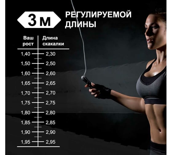 Детская скакалка FORTIUS NEON 3 м, зеленая F210401-3FG