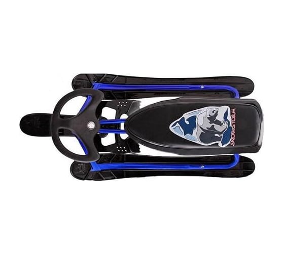 Снегокат Медведь, синий металлик Snowstorm pro Х35230